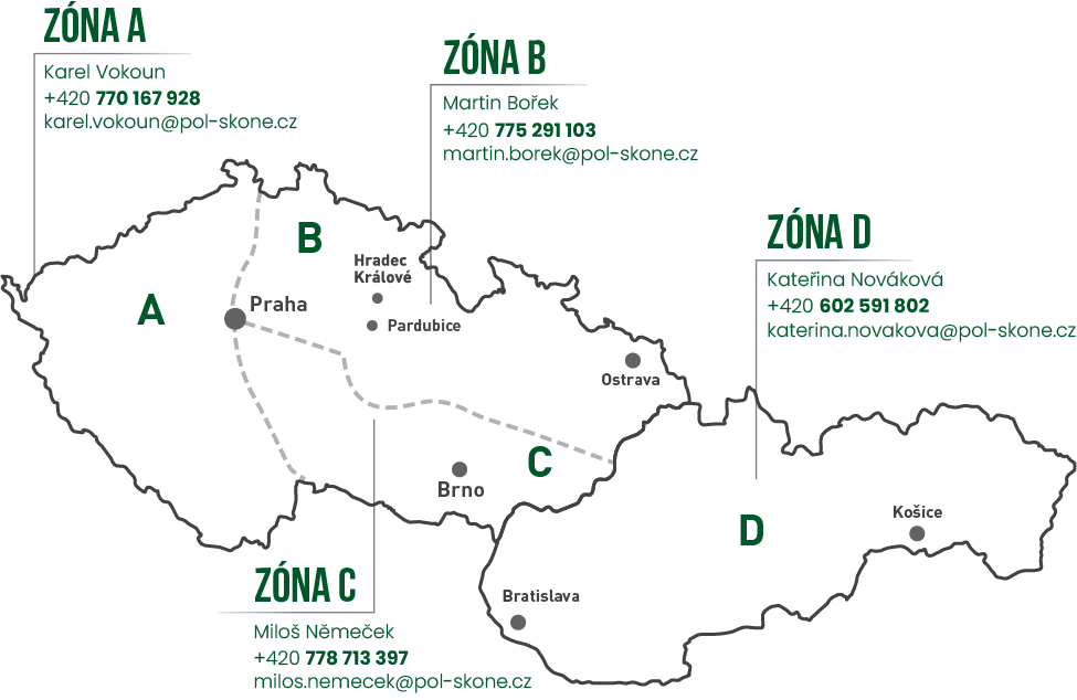 Mapa obchodných zástupcov