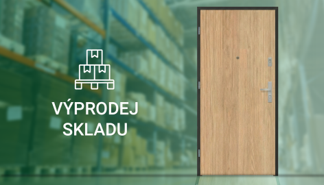 Dveře vnitřní 1-křídlé RC2 typ 01 F EI 30, 80L, CPL dub